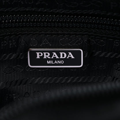 Prada Tessuto Nylon Saffiano Wristlet Black 6 of 8