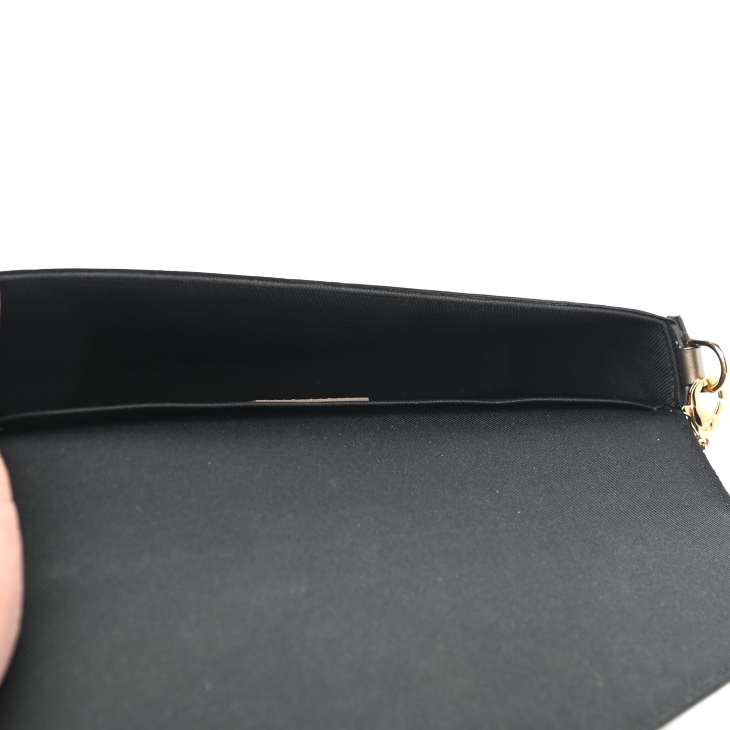 Vernis Felicie Pochette Chain Wallet Champagne Metallise