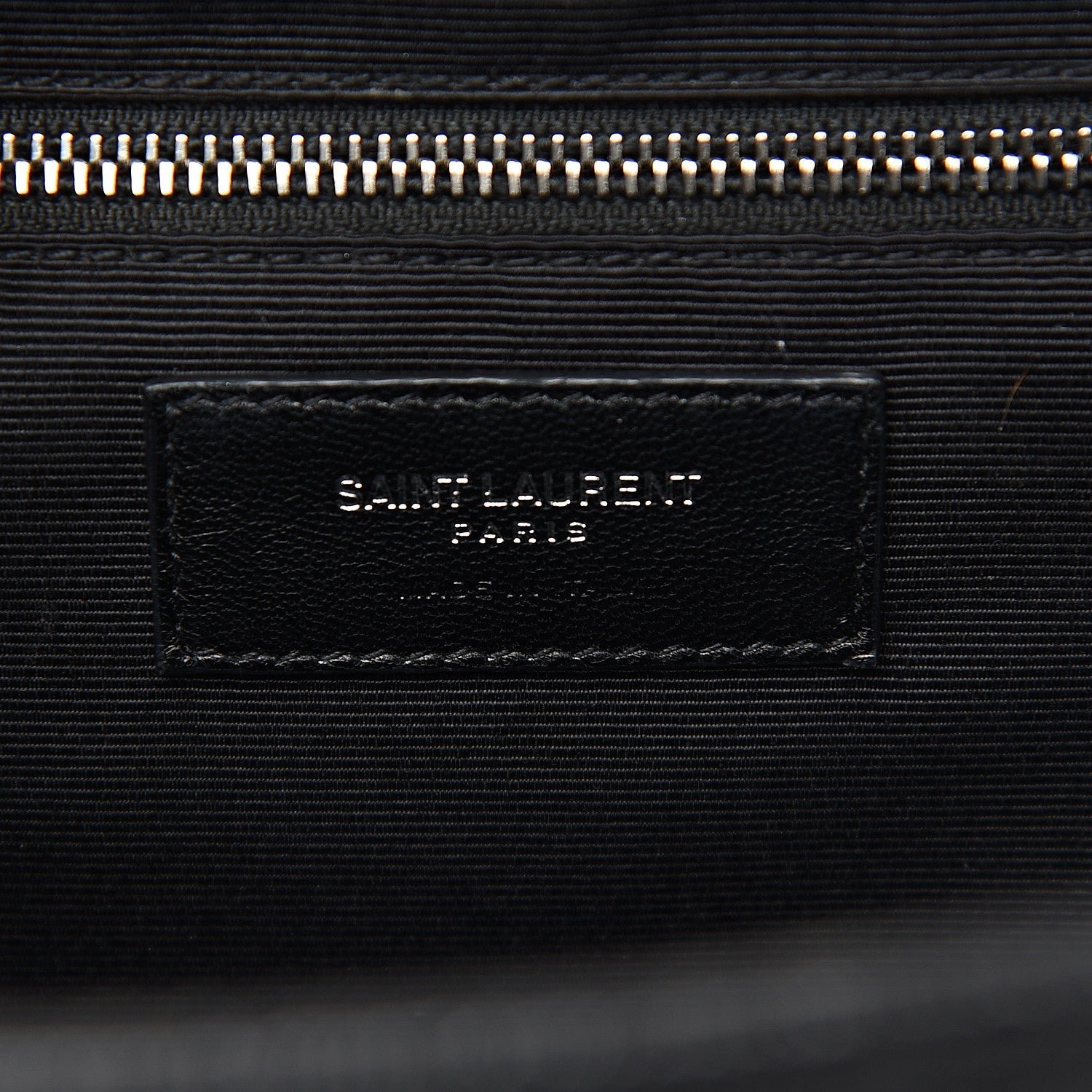 Saint Laurent Grain De Poudre Textured Mixed Matelasse Large Triquilt Monogram Satchel Black 6 of 12