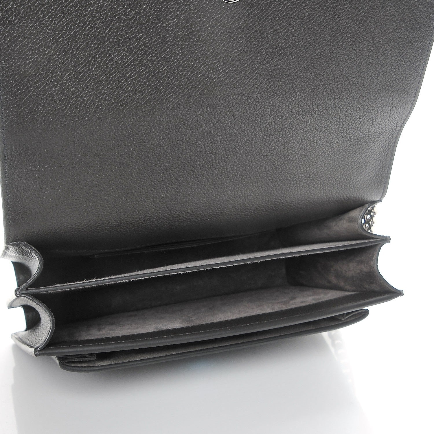 Saint Laurent Grained Calfskin Medium Monogram Sunset Dark Anthracite 5 of 7