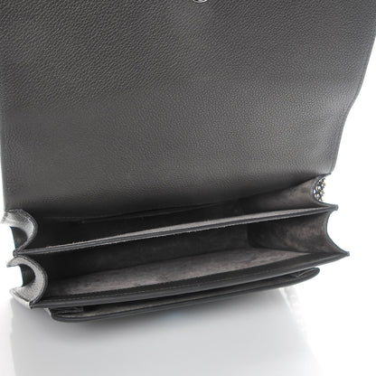 Saint Laurent Grained Calfskin Medium Monogram Sunset Dark Anthracite 5 of 7