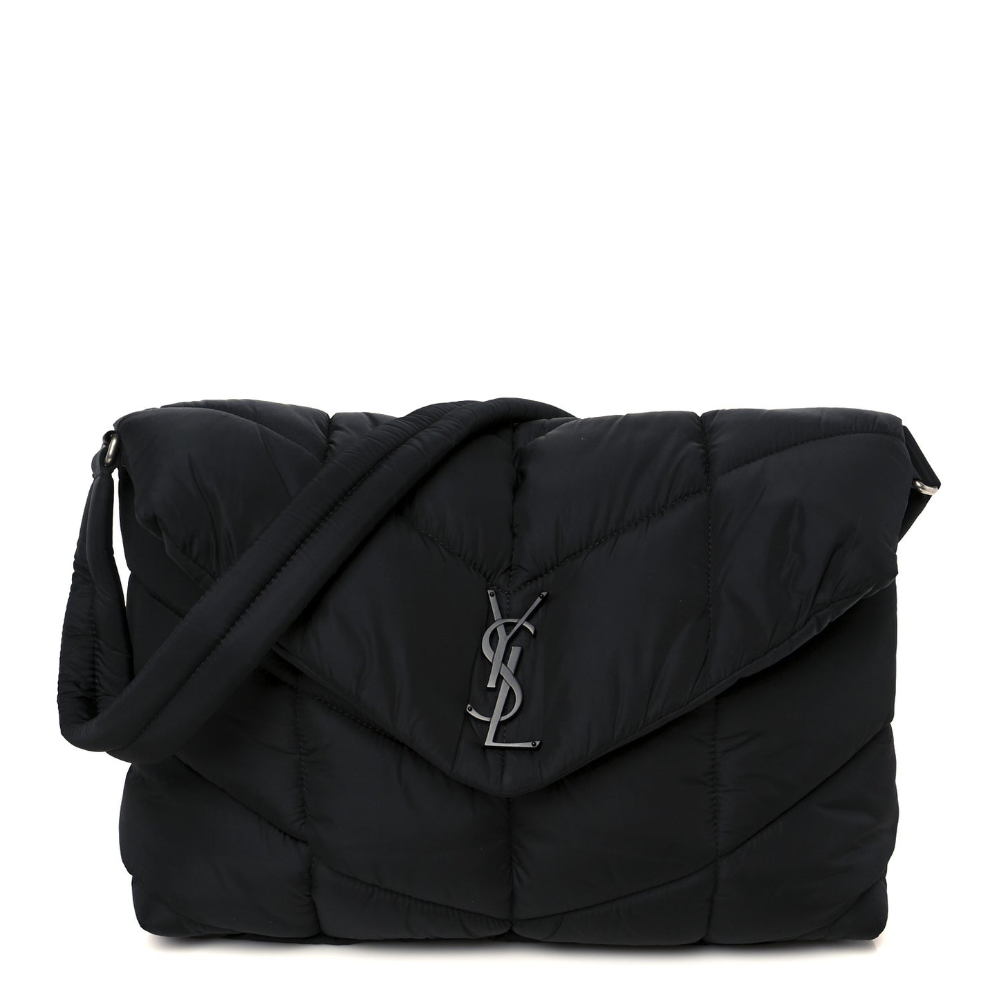 Econyl Nylon Lou Puffer Messenger Black