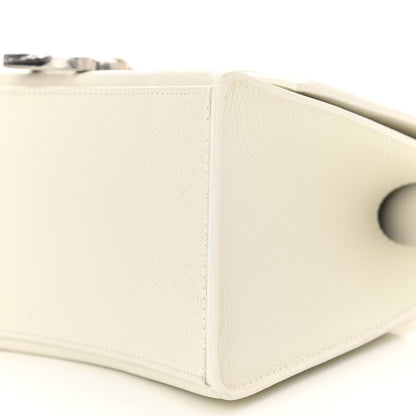 Balenciaga Grained Calfskin Small Hourglass Top Handle Bag White 9 of 9