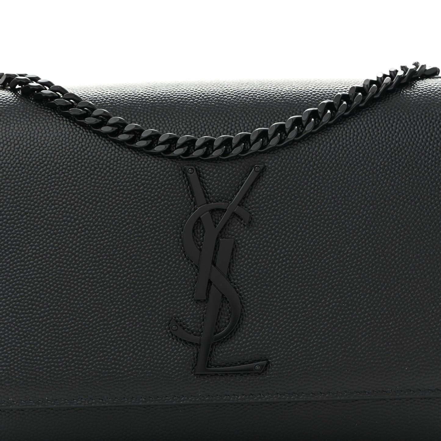 Grain De Poudre Small Monogram Monochrome Kate Satchel Black
