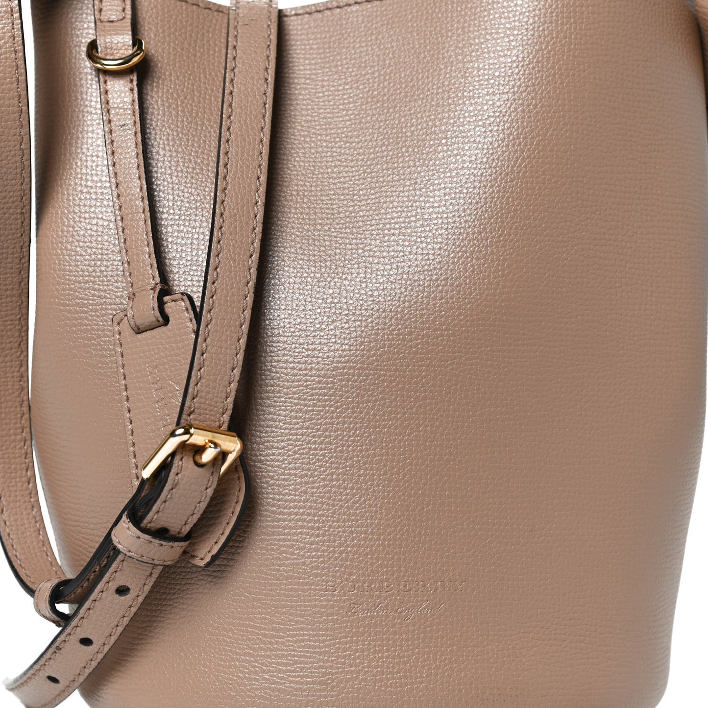 Calfskin Small Lorne Bucket Crossbody Natural