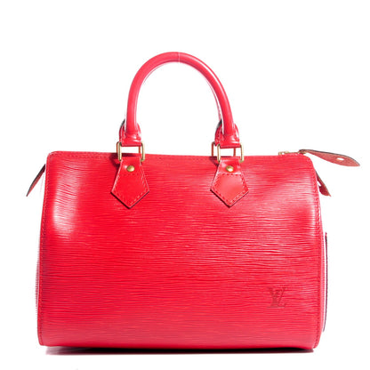 Louis Vuitton Epi Speedy 25 Castillan Red 1 of 7