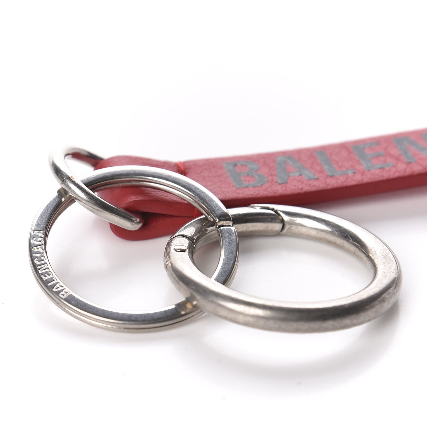 Calfskin Everyday Keyring Charm Poppy