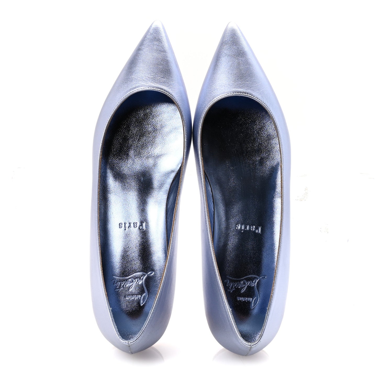 Metallic Nappa Anjalina Flats Flats 37.5 Blue