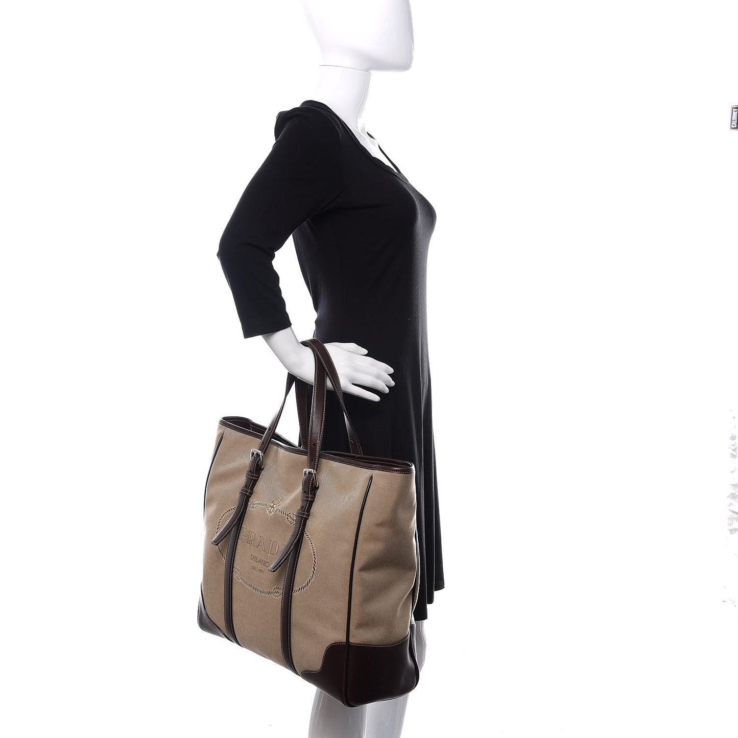 Jacquard Logo Tote Corda Bruciato