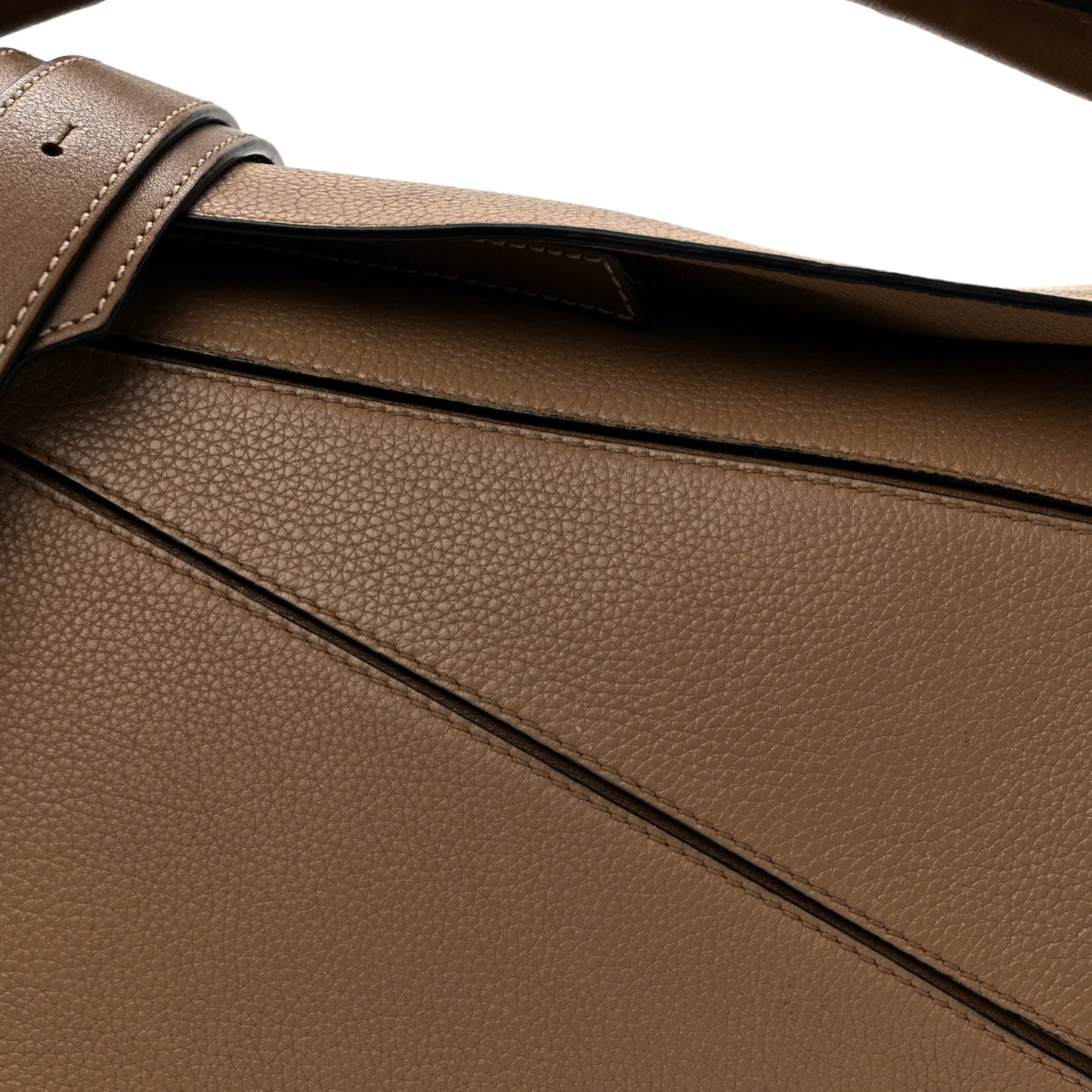 Calfskin Medium Puzzle Bag Sand Mink
