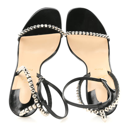 Christian Louboutin Kid Spiked So Me 100 Sandals 38.5 Black 2 of 9