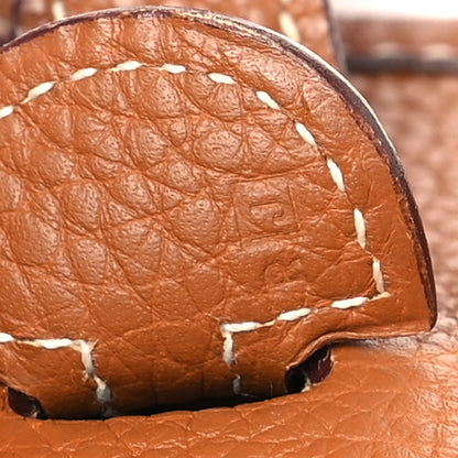 Hermes Taurillon Clemence Evelyne PM Gold 7 of 10