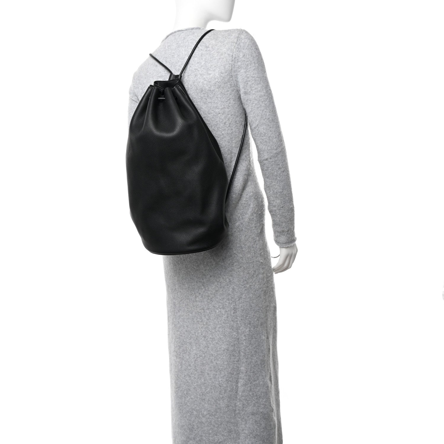 The Row Grained Calfskin Massimo Backpack Black 2 of 9