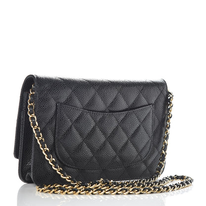Chanel Caviar Quilted Wallet On Chain WOC Black 3 of 11