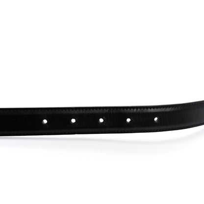 Celine Box Calfskin Small 25mm Triomphe Belt 75 30 Black 5 of 11