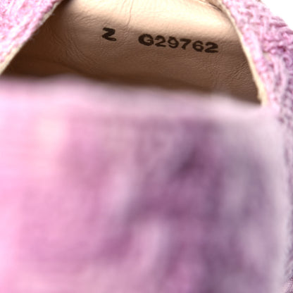 Chanel Tweed Patent CC Espadrilles 39 Pink Black 11 of 12