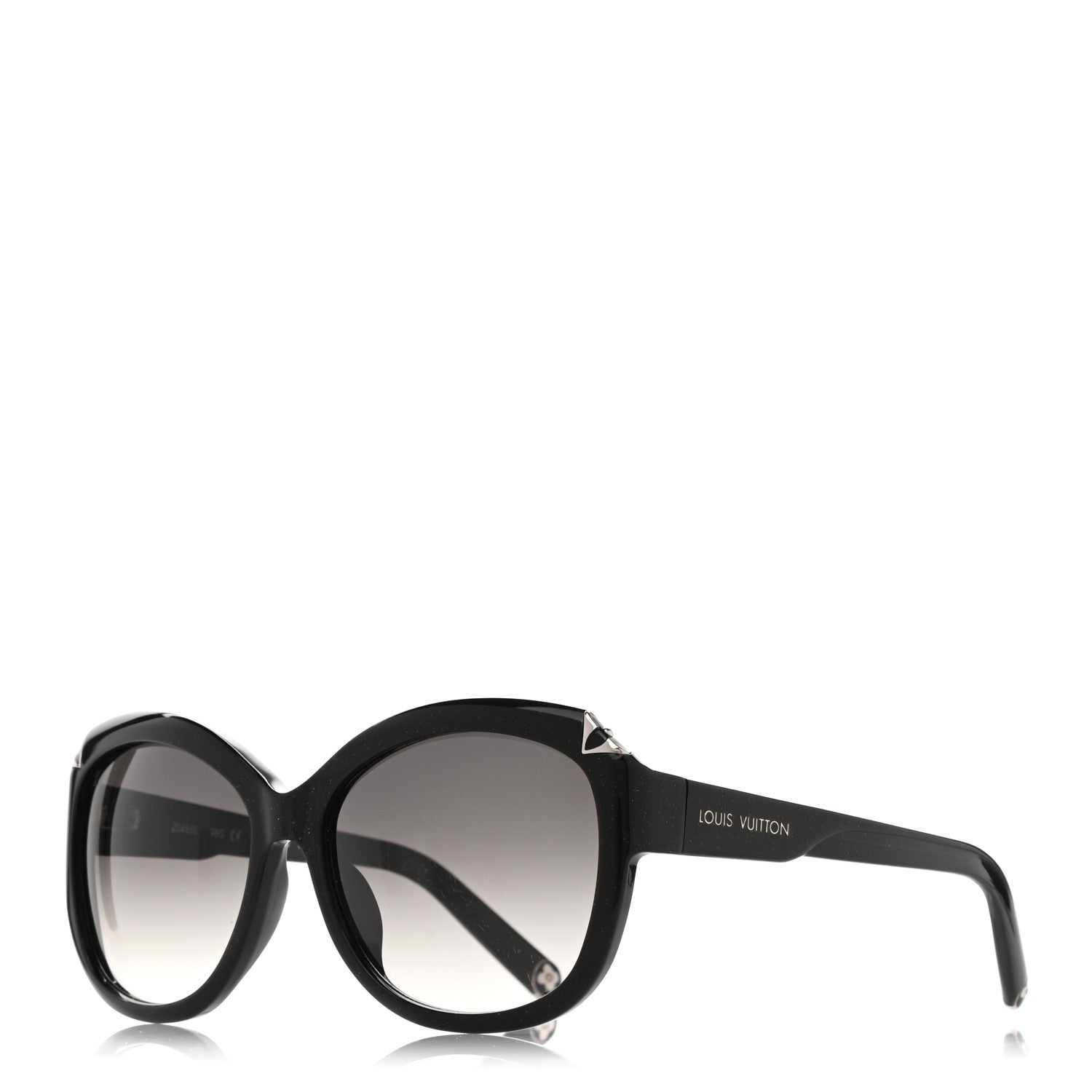 Louis Vuitton Acetate Hortensia Sunglasses Z0485E Black Glitter 1 of 8