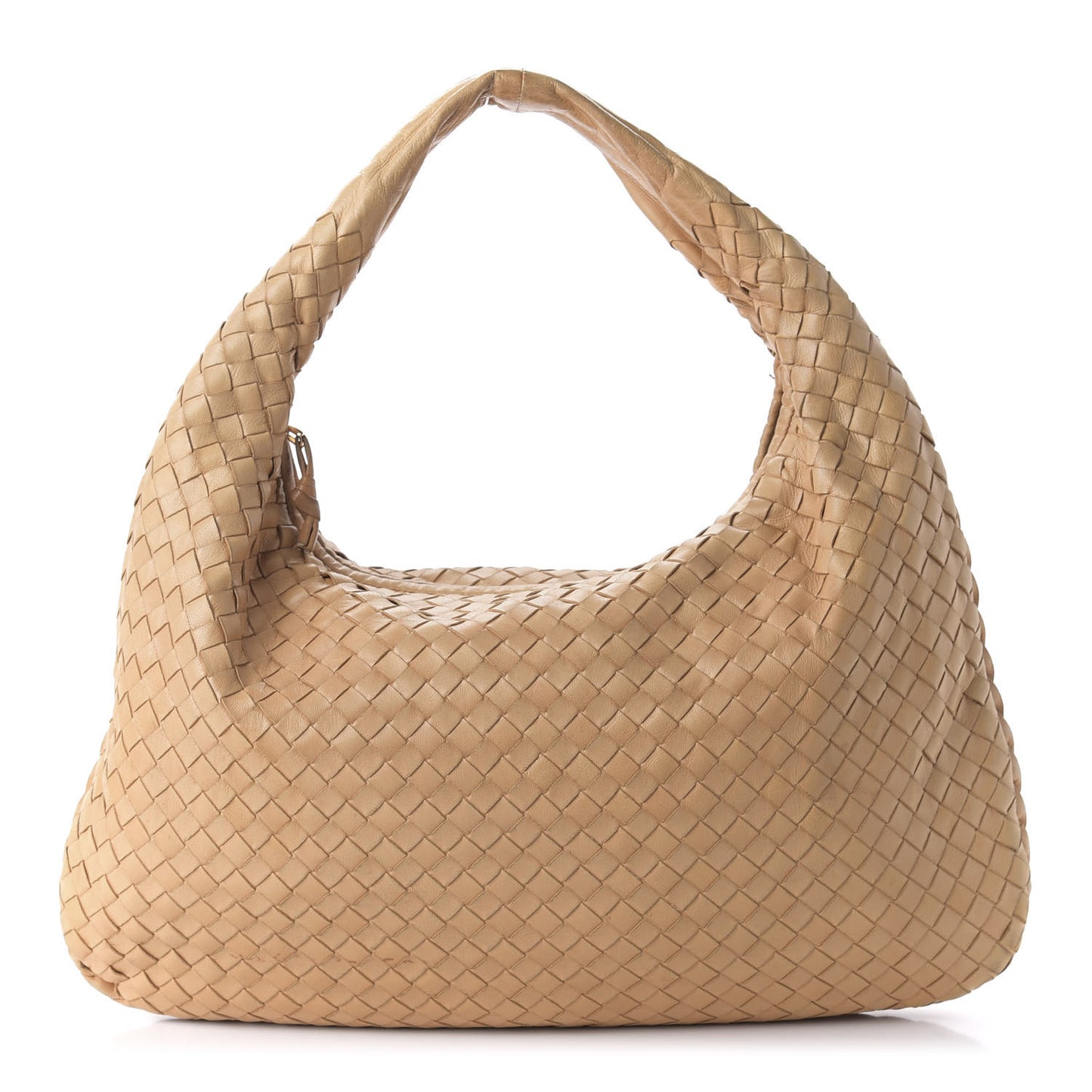 Nappa Intrecciato Medium Veneta Hobo Camel
