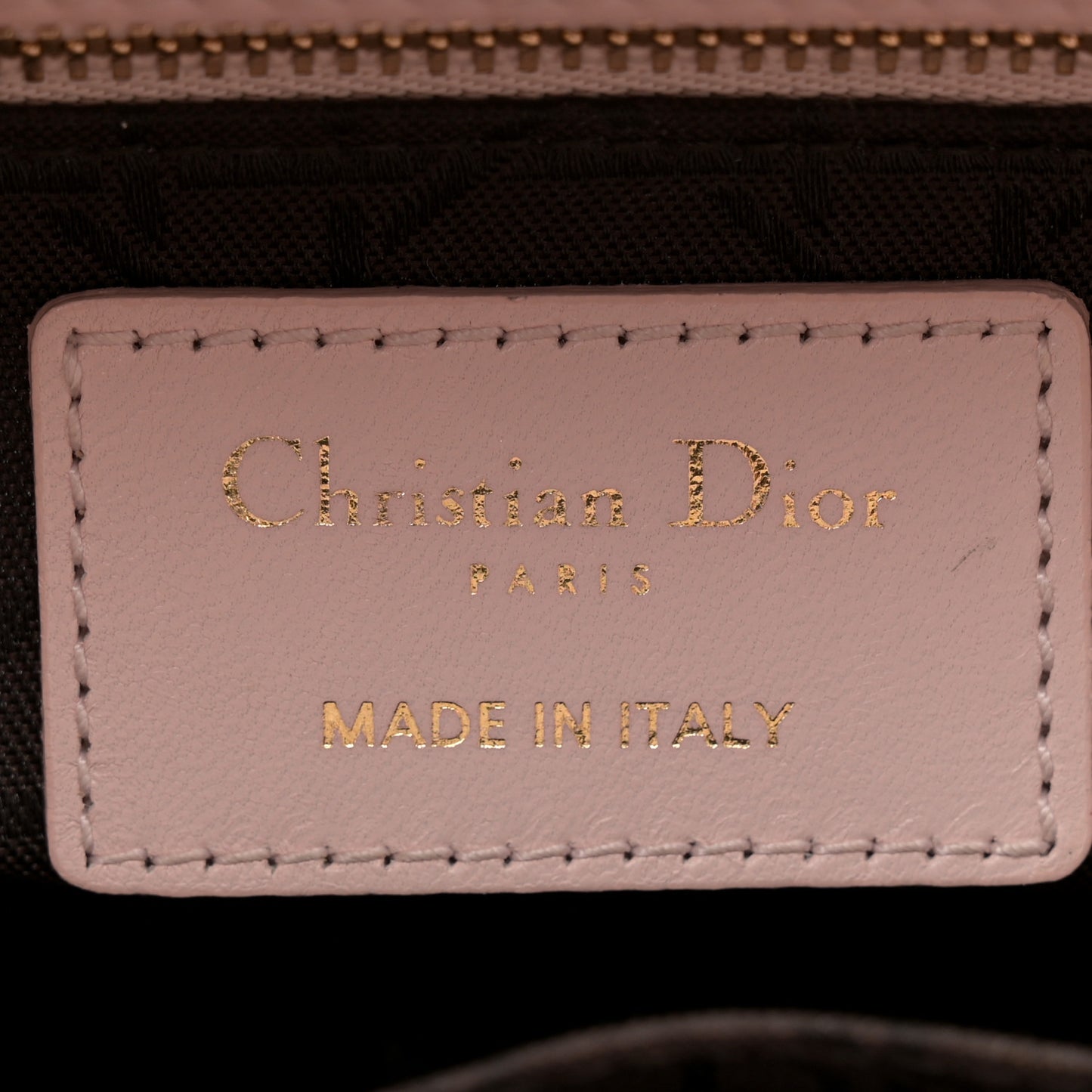 Lambskin Cannage Small Lucky Badges My Lady Dior Pink