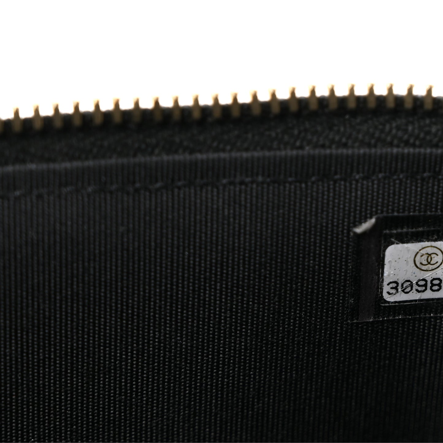 Raffia Jute Striped Small Vanity Case With Chain Black Beige