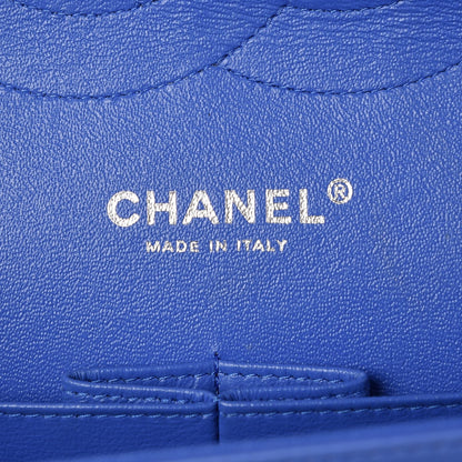 Chanel Patent Quilted Jumbo Double Flap Blue 6 of 7