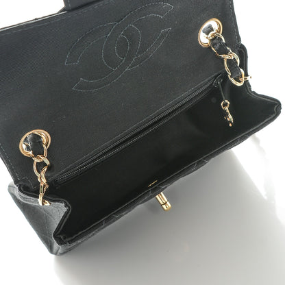 Chanel Grosgrain Quilted Mini Square Flap Black 5 of 7