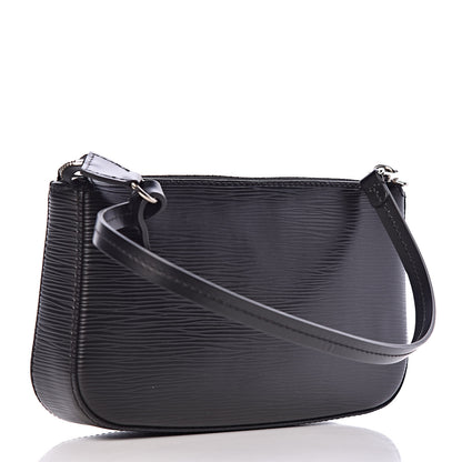 Louis Vuitton Epi Pochette Accessories NM Black 3 of 10