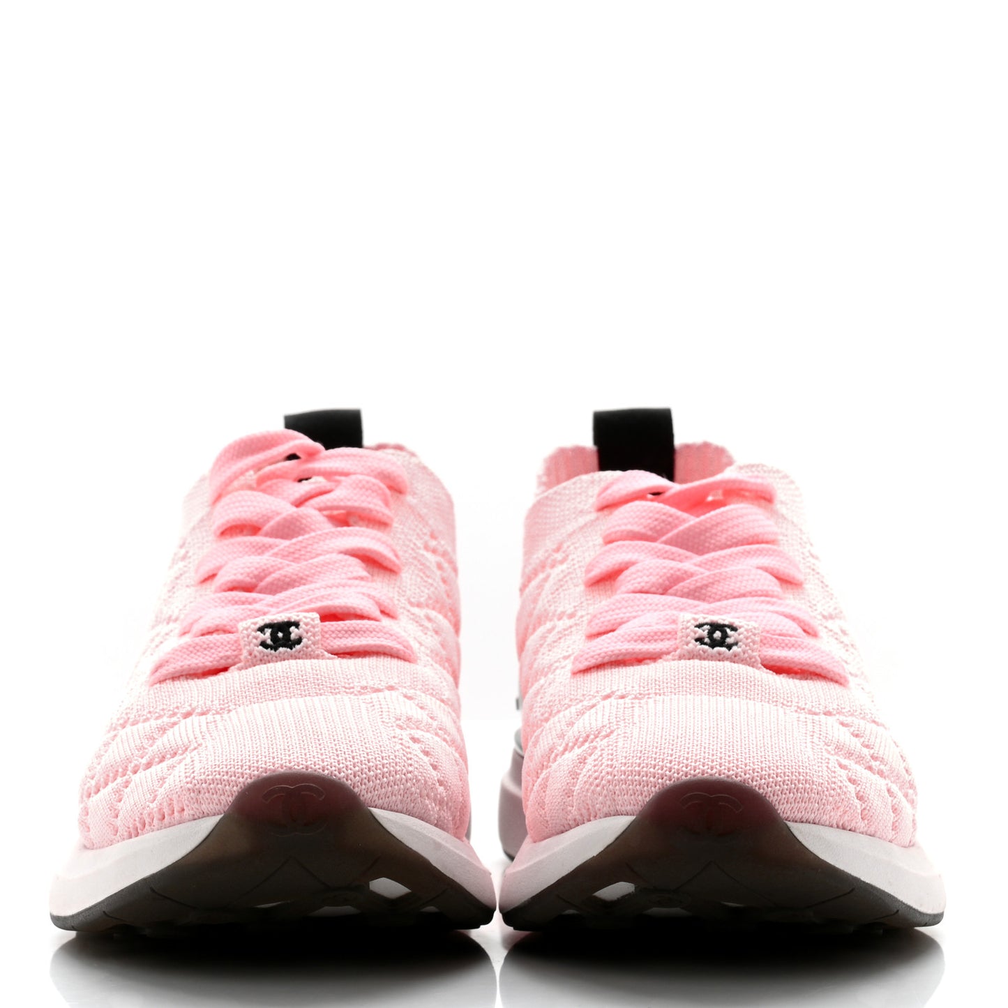 Mixed Fibers Quilted Womens CC Sneakers 36.5 Light Pink