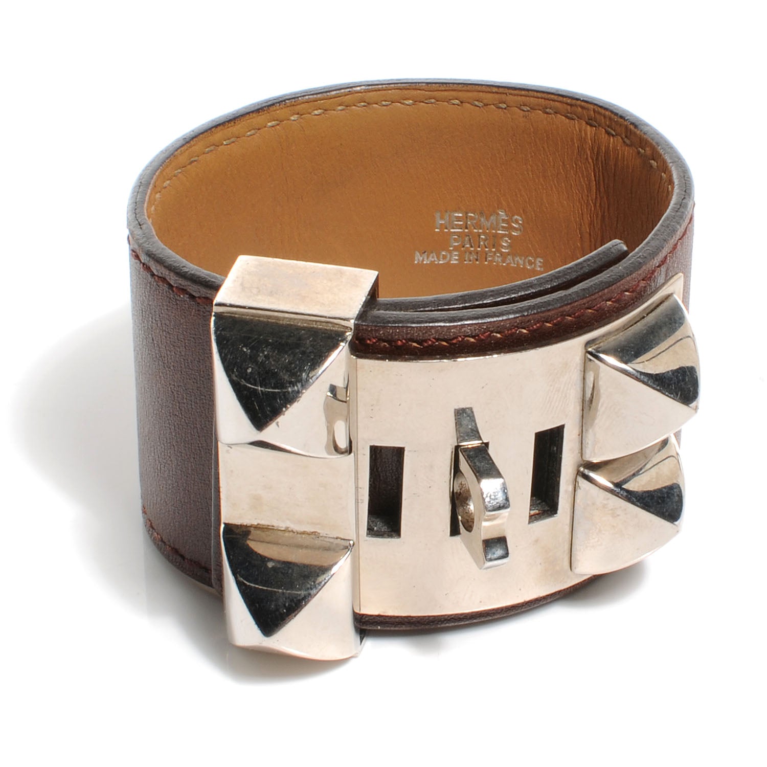 Hermes Box Collier de Chien CDC Bracelet Small Bordeaux 3 of 6