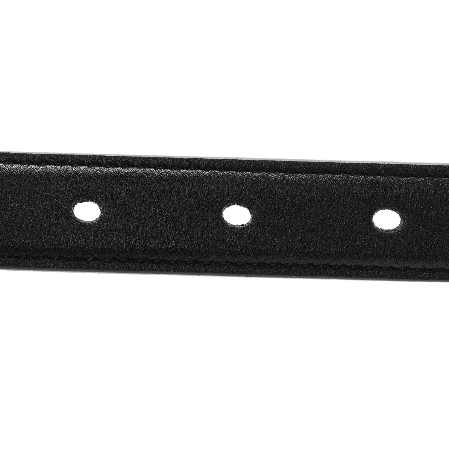 Saint Laurent Smooth Calfskin Monogram Square Buckle Belt 70 28 Black 5 of 7