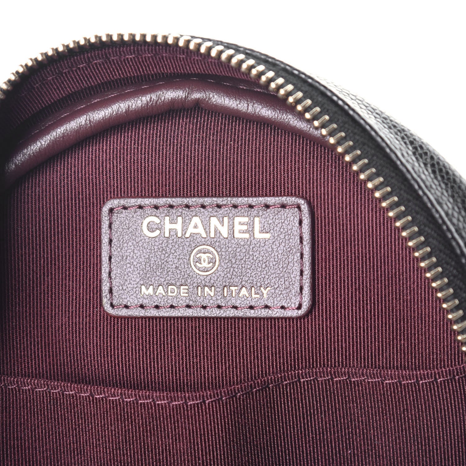 Chanel Caviar Quilted Round Clutch With Chain Black 6 of 9