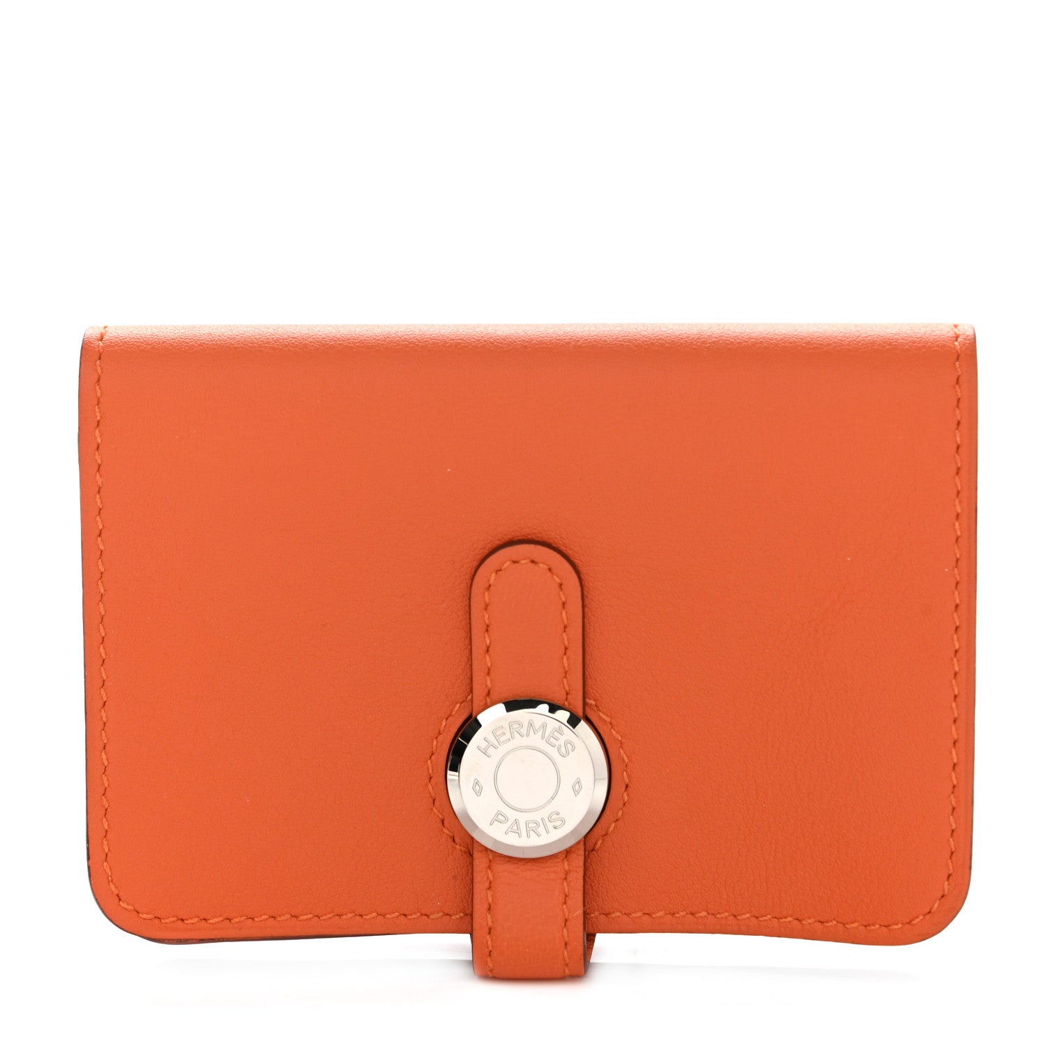 Hermes Evercolor Dogon Card Case Orange 1 of 8