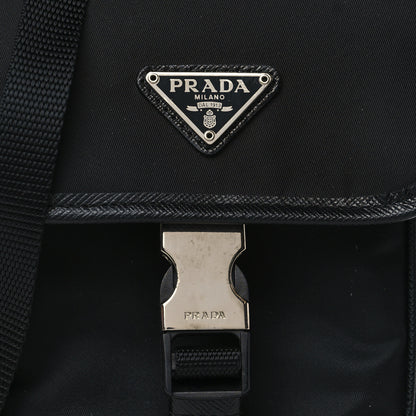 Prada Tessuto Nylon Saffiano Phone Case Crossbody Black 7 of 10