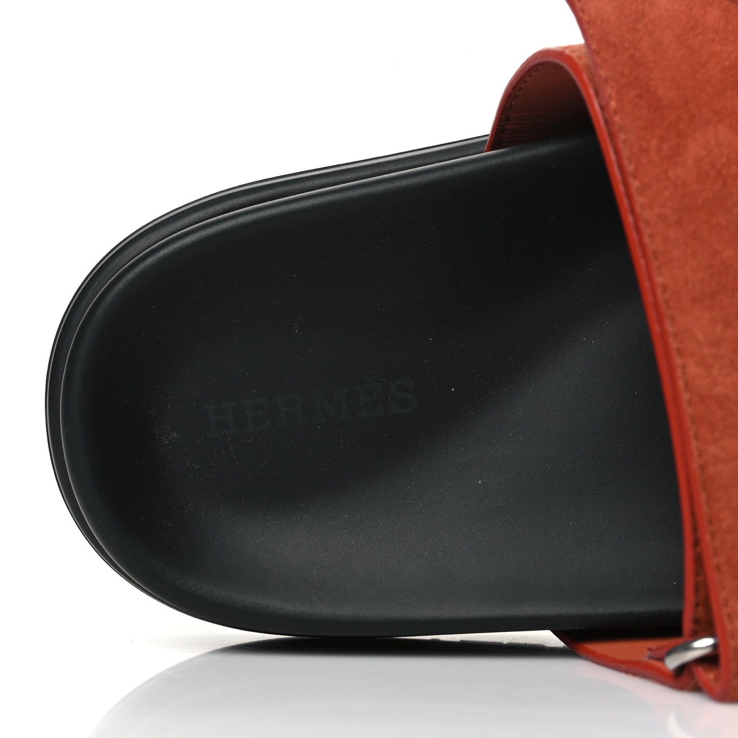 Suede Goatskin Womens Chypre Sandals 37.5 Orange Canyon