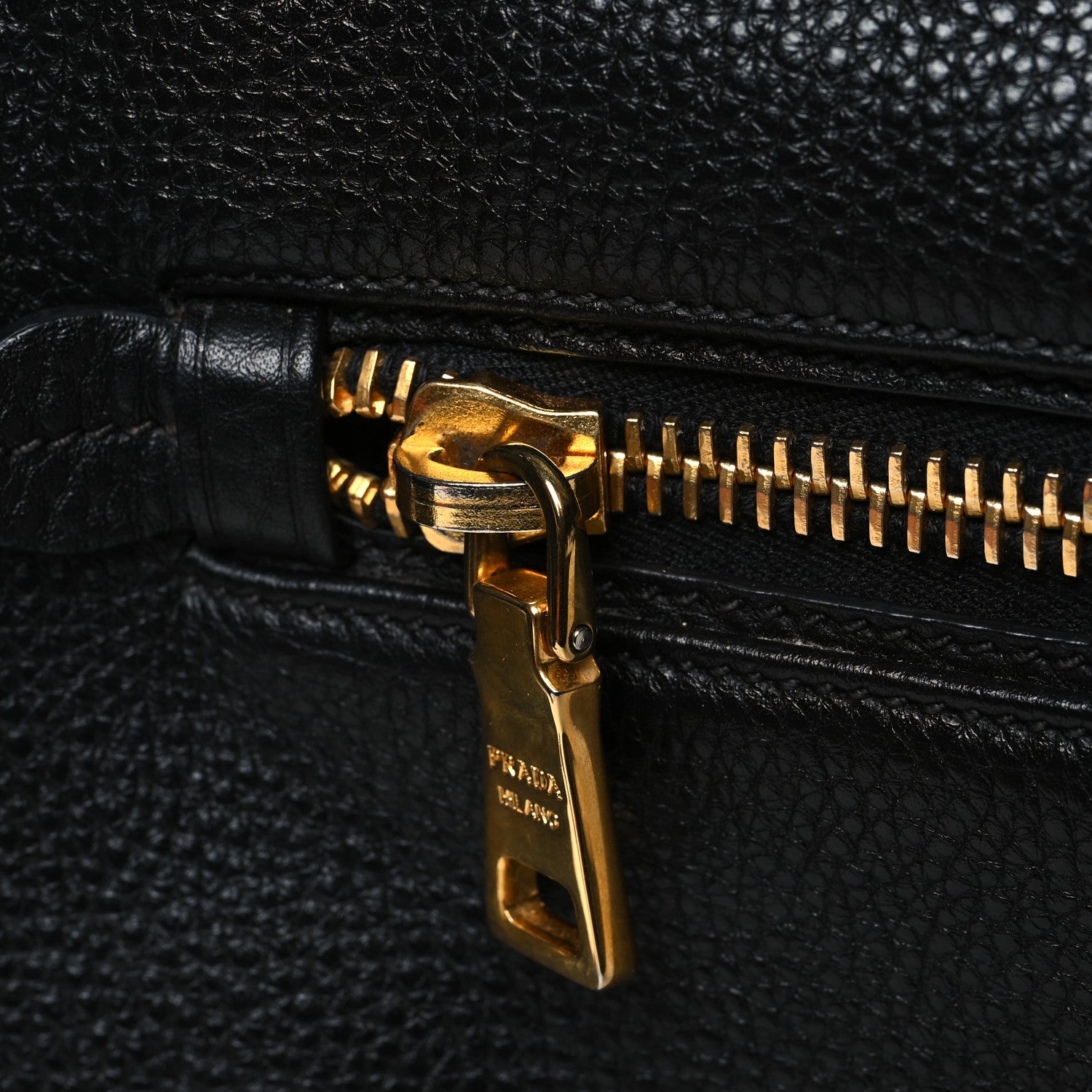 Prada Vitello Daino Shopping Satchel Black 13 of 14