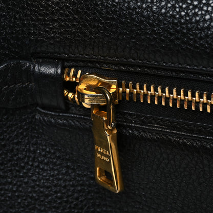 Prada Vitello Daino Shopping Satchel Black 13 of 14