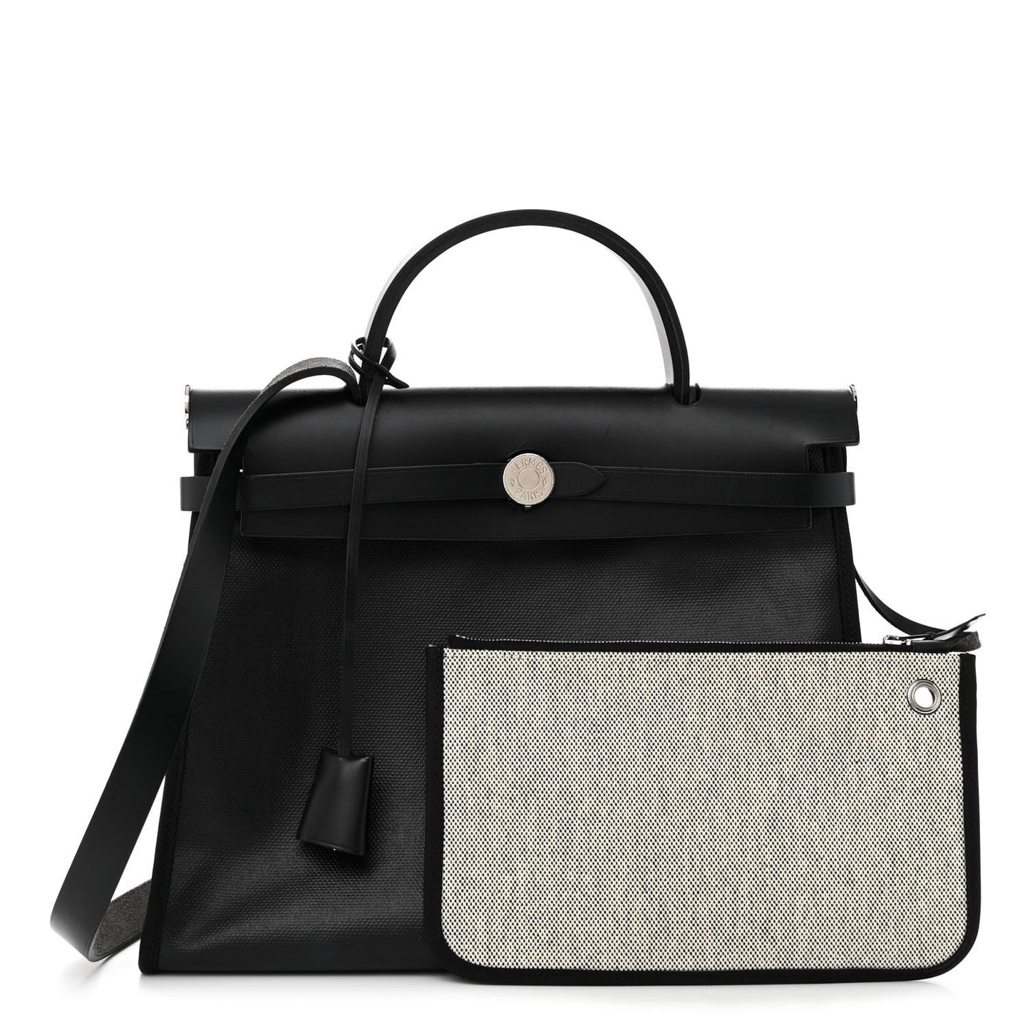Toile H Berline Vache Hunter Herbag Zip PM 31 Black Ecru