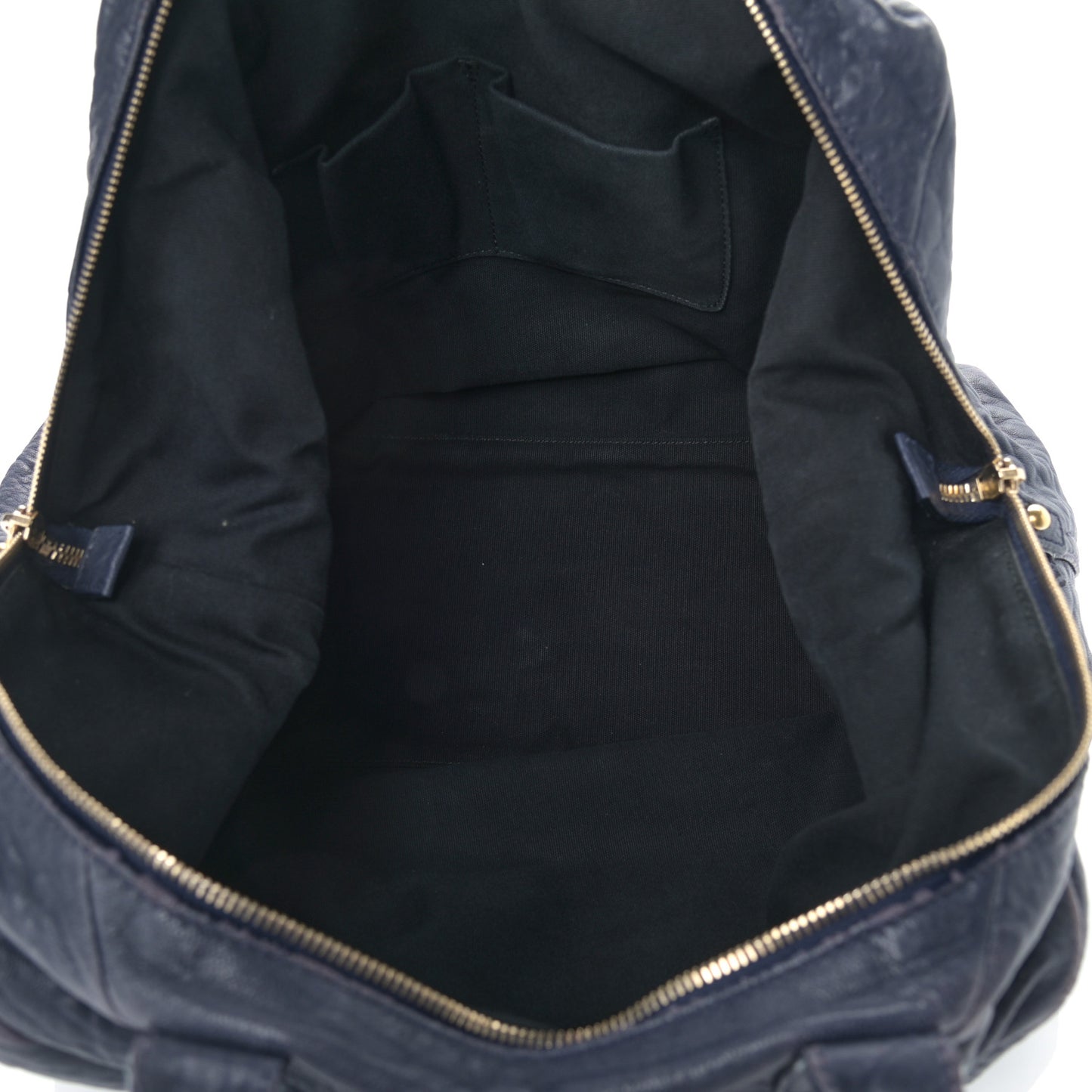 Pebbled Lambskin Medium Easy Sac Navy