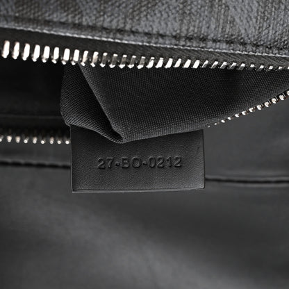 Christian Dior Smooth Calfskin Canvas CD Diamond Mens Saddle Bag Black 7 of 16
