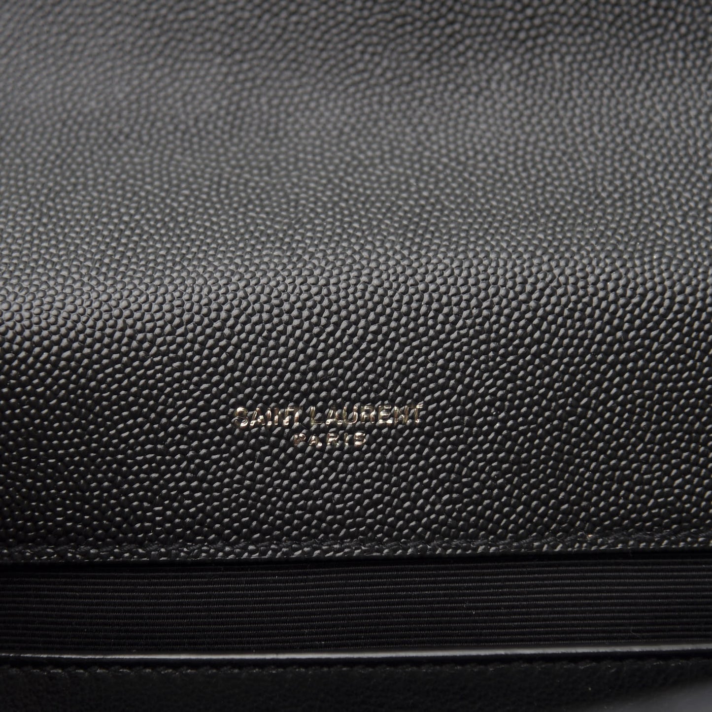 Grain De Poudre Textured Mixed Matelasse Triquilt Medium Monogram Satchel Black