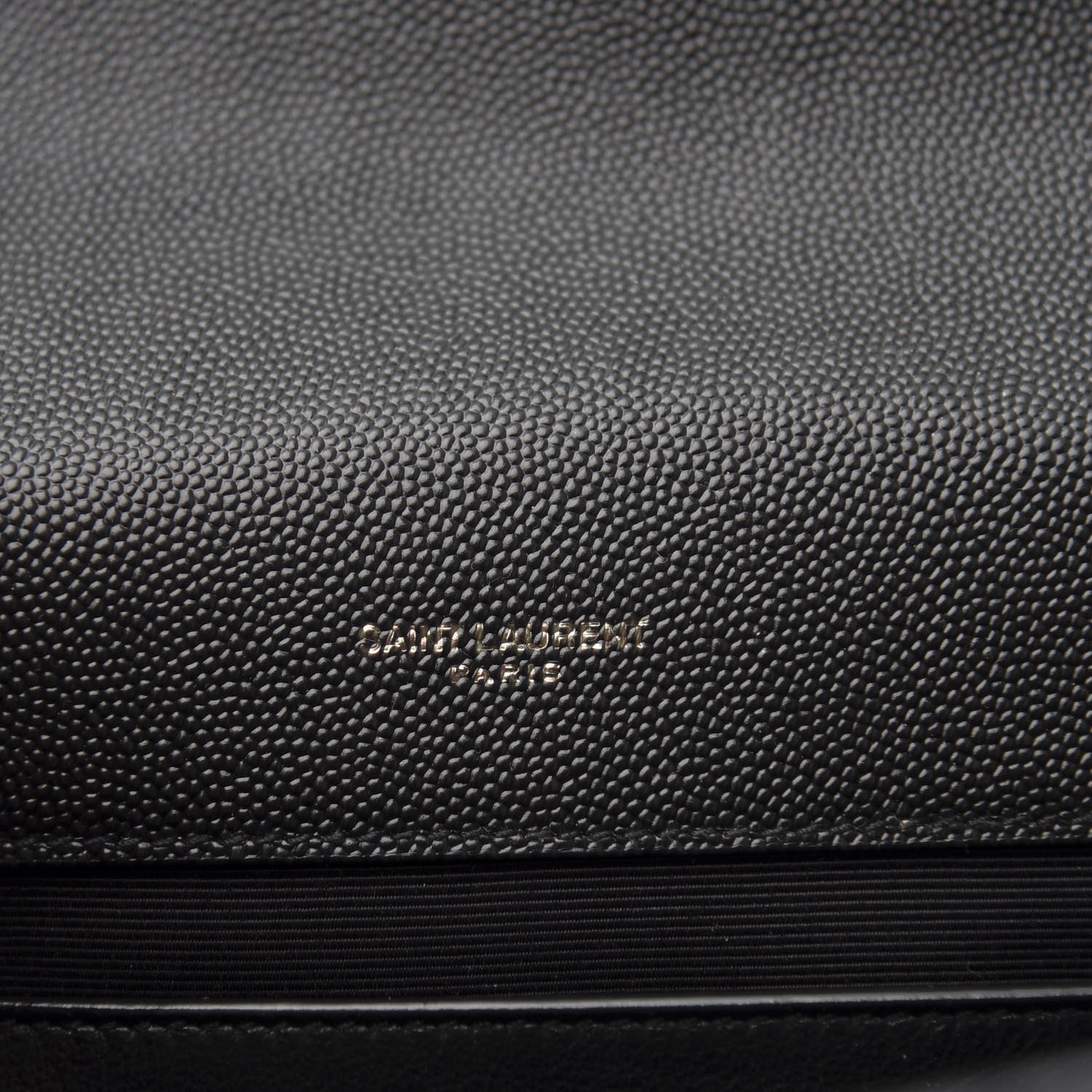 Saint Laurent Grain De Poudre Textured Mixed Matelasse Triquilt Medium Monogram Satchel Black 6 of 15