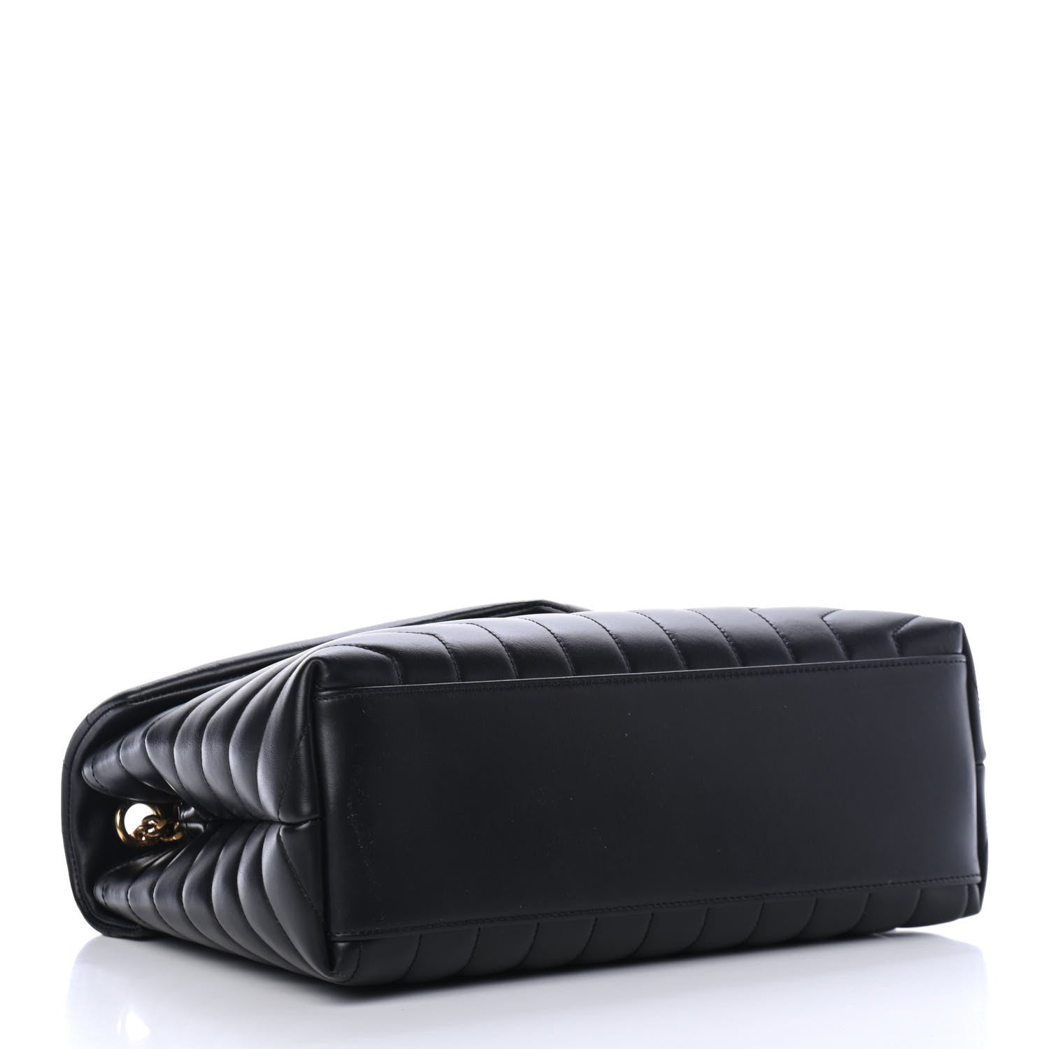 Saint Laurent Calfskin Y Quilted Monogram Medium Loulou Chain Satchel Black 3 of 4