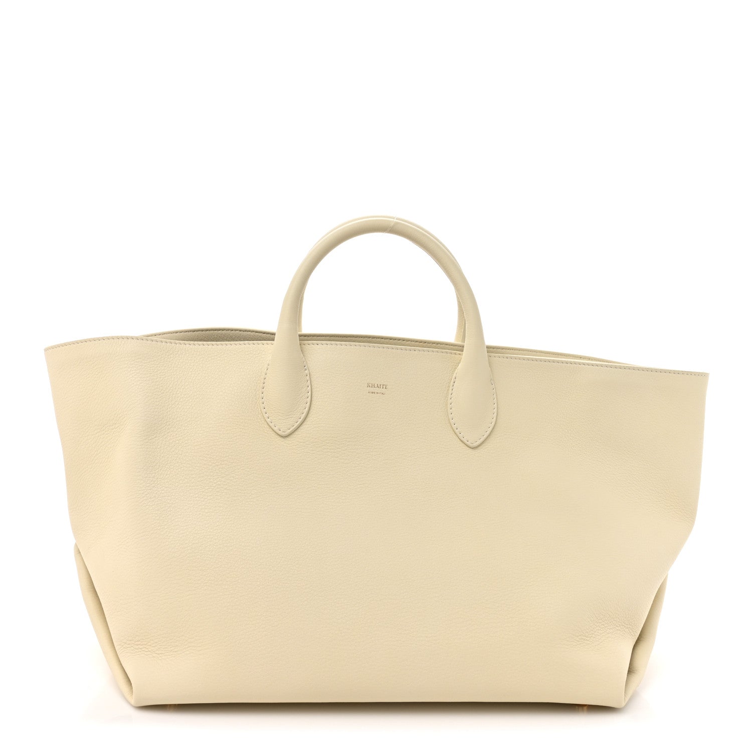 Khaite Pebbled Calfskin Medium Amelia Tote Ivory 1 of 13