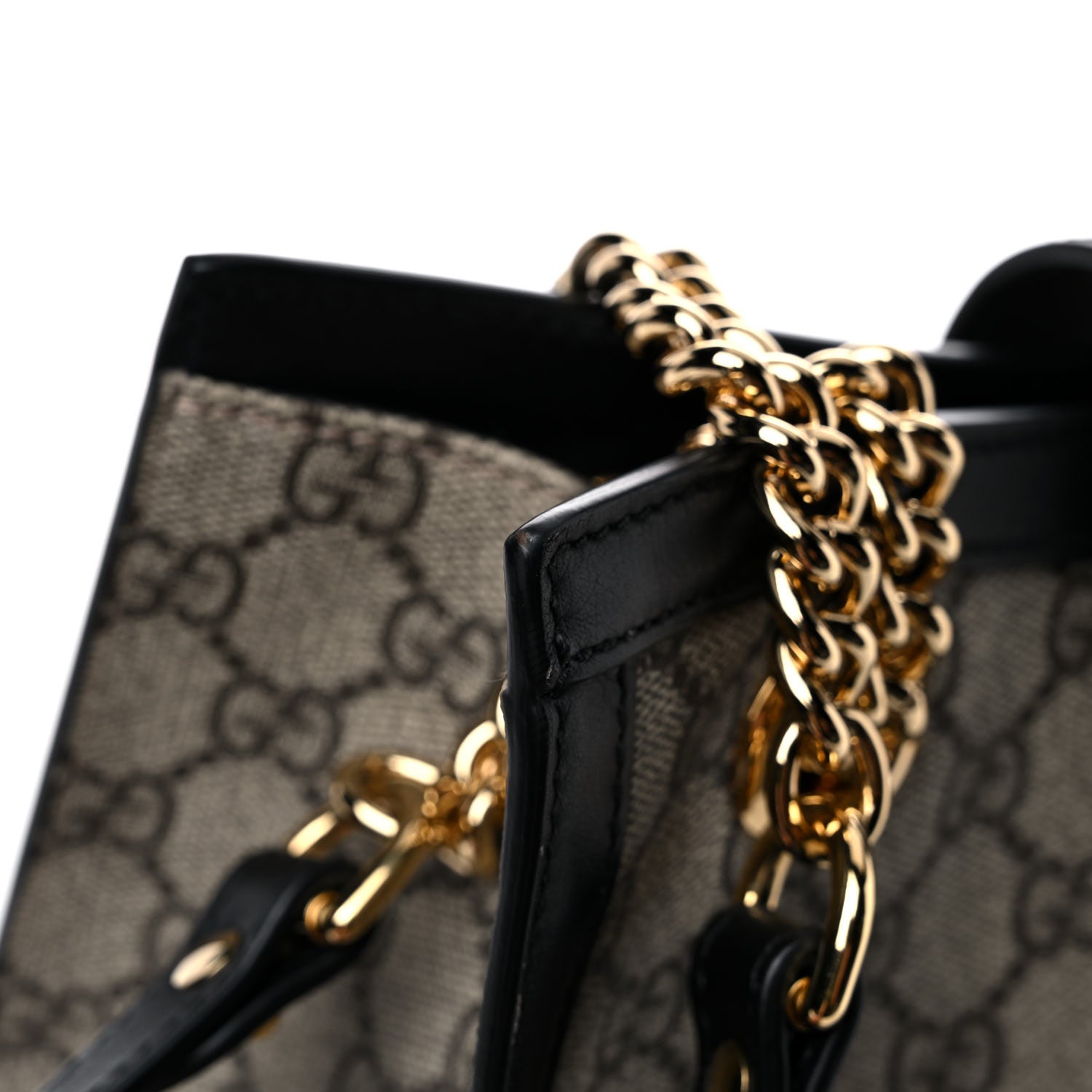 Gucci GG Supreme Monogram Small Padlock Tote Black 15 of 17