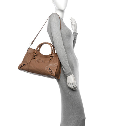 Balenciaga Agneau Arena Classic Hardware Medium Le City Latte 2 of 10