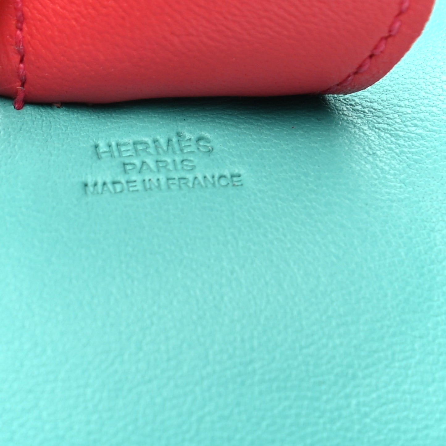 Milo Lambskin Grigri Rodeo Bag Charm MM Lagon Bleu Izmir Bougainvillea