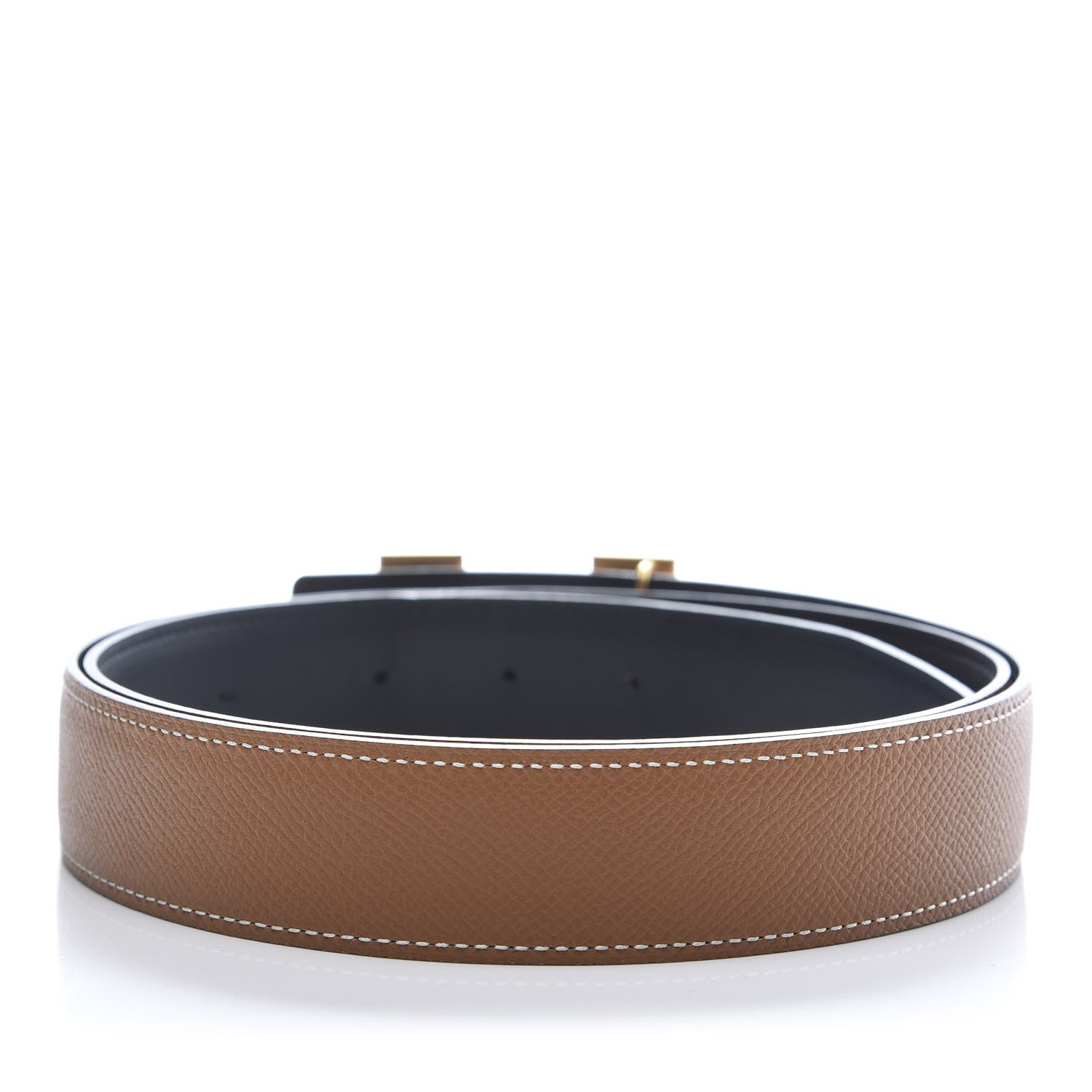 Hermes Swift Epsom 32mm H Belt 100 Black Gold 2 of 6