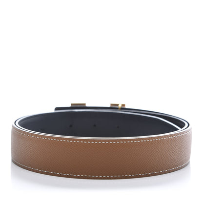 Hermes Swift Epsom 32mm H Belt 100 Black Gold 2 of 6