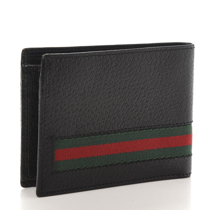Gucci Calfskin Web Bi-Fold Wallet Black 3 of 7