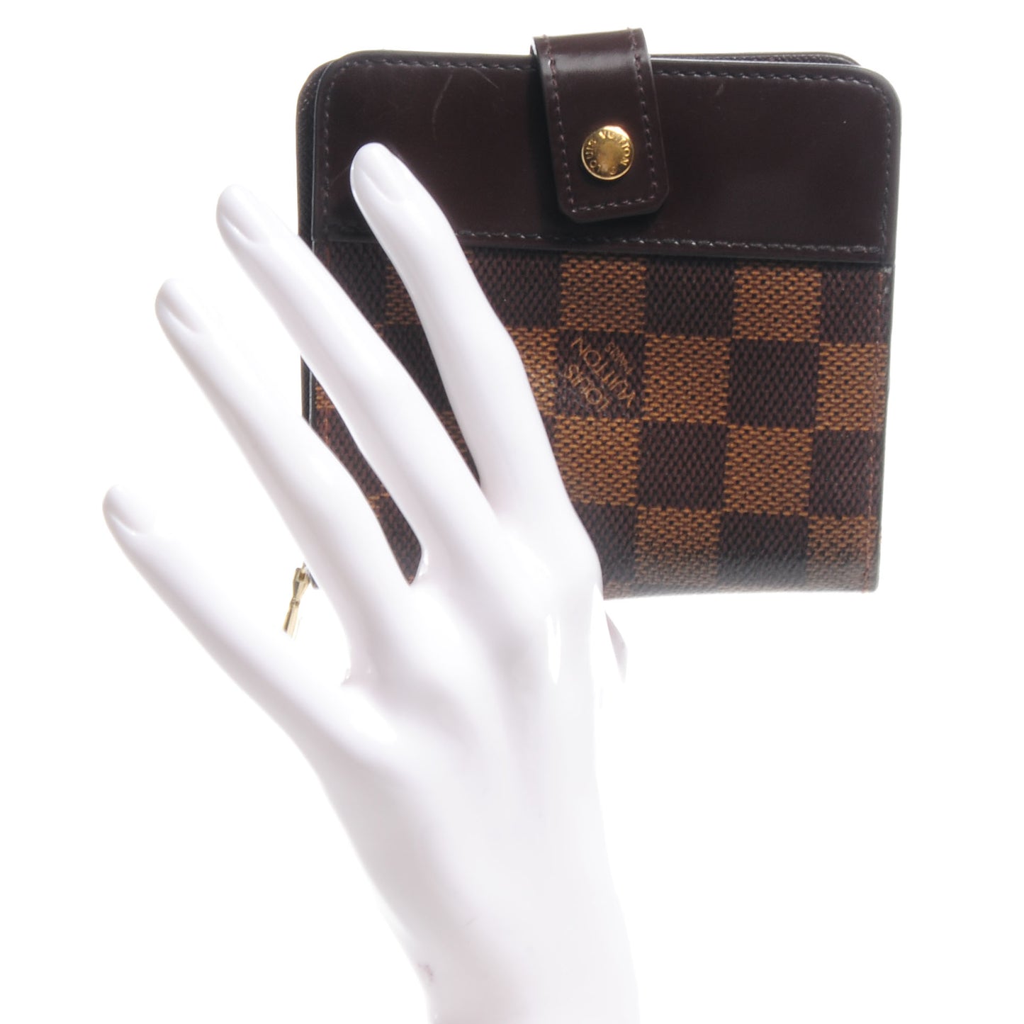 Damier Zipped Compact Wallet